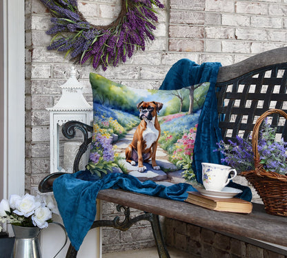 Boxer Spring Path Throw Pillow-3