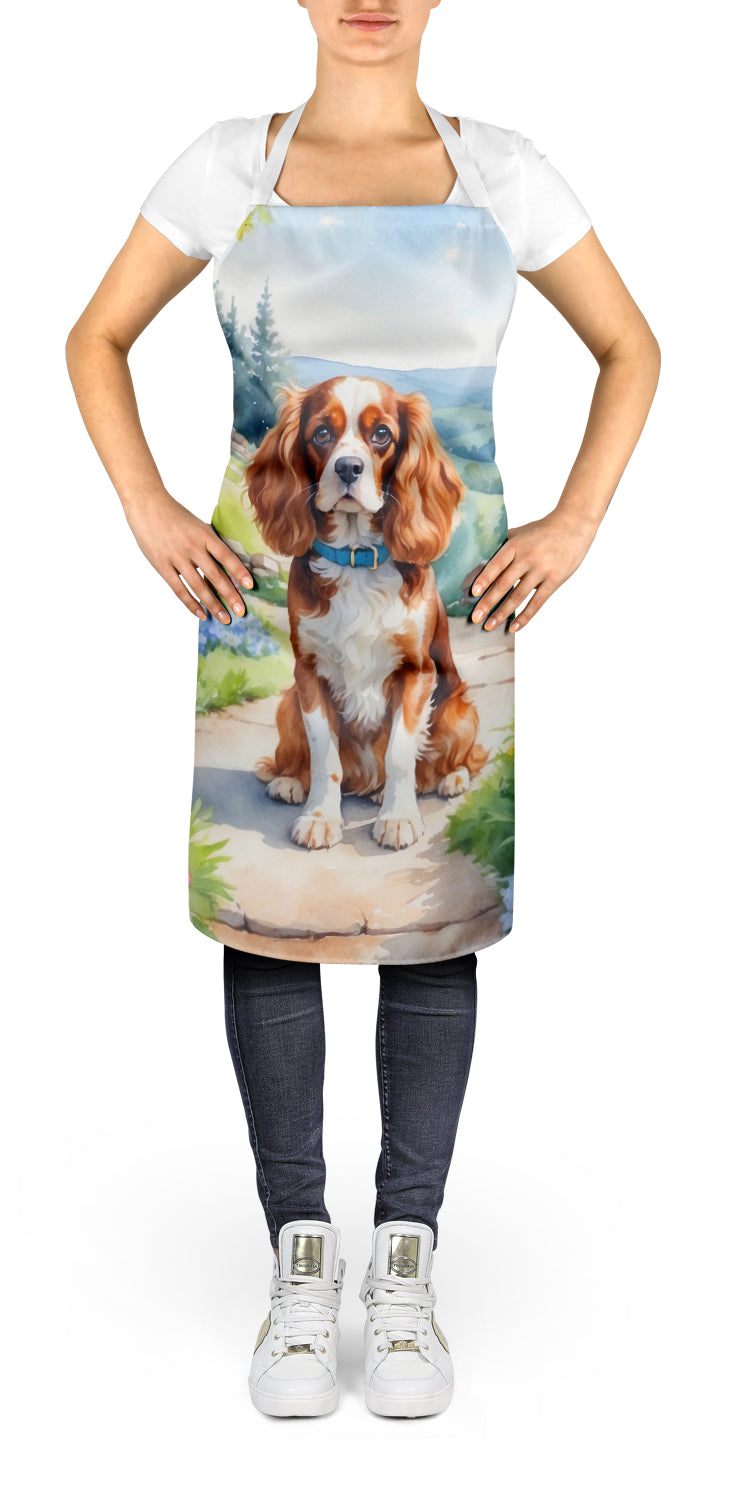 Cavalier Spaniel Spring Path Apron-1