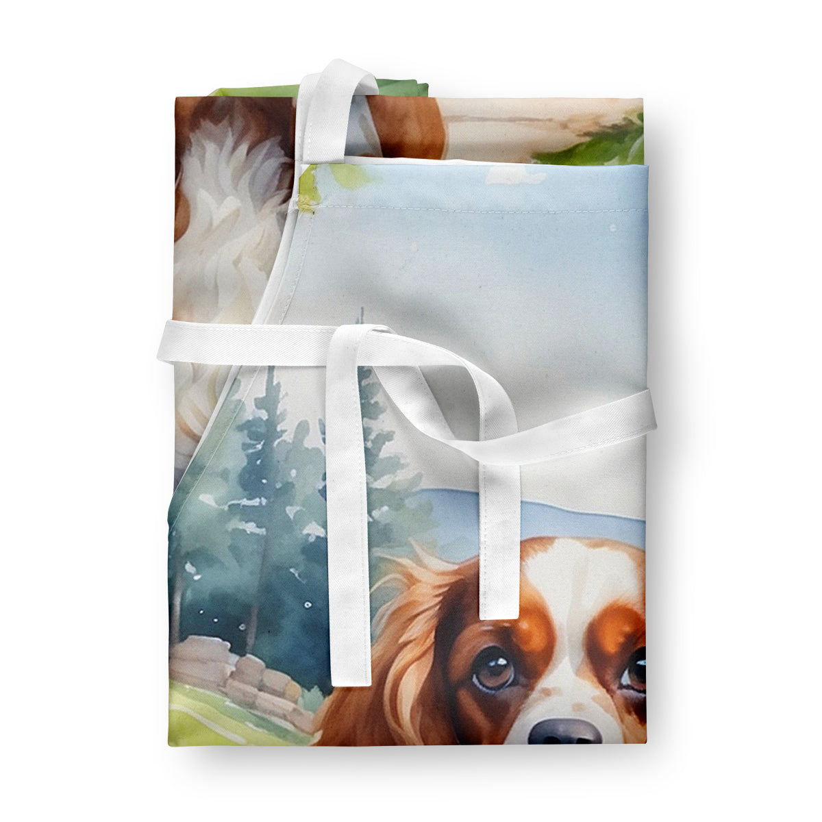 Cavalier Spaniel Spring Path Apron-2