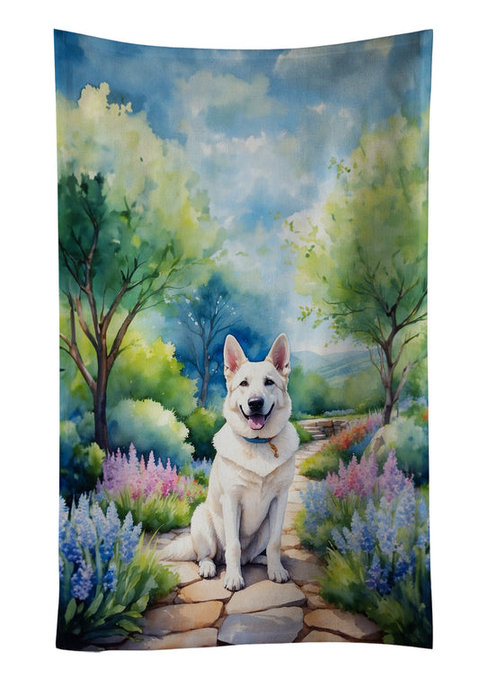 German Shepherd Spring Path Kitchen Towel-0