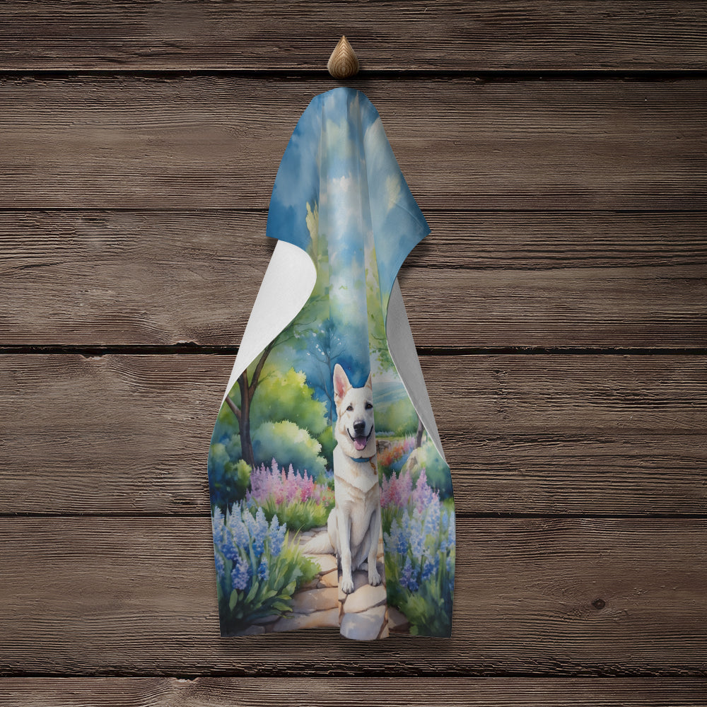German Shepherd Spring Path Kitchen Towel-3
