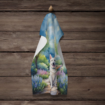 German Shepherd Spring Path Kitchen Towel-3