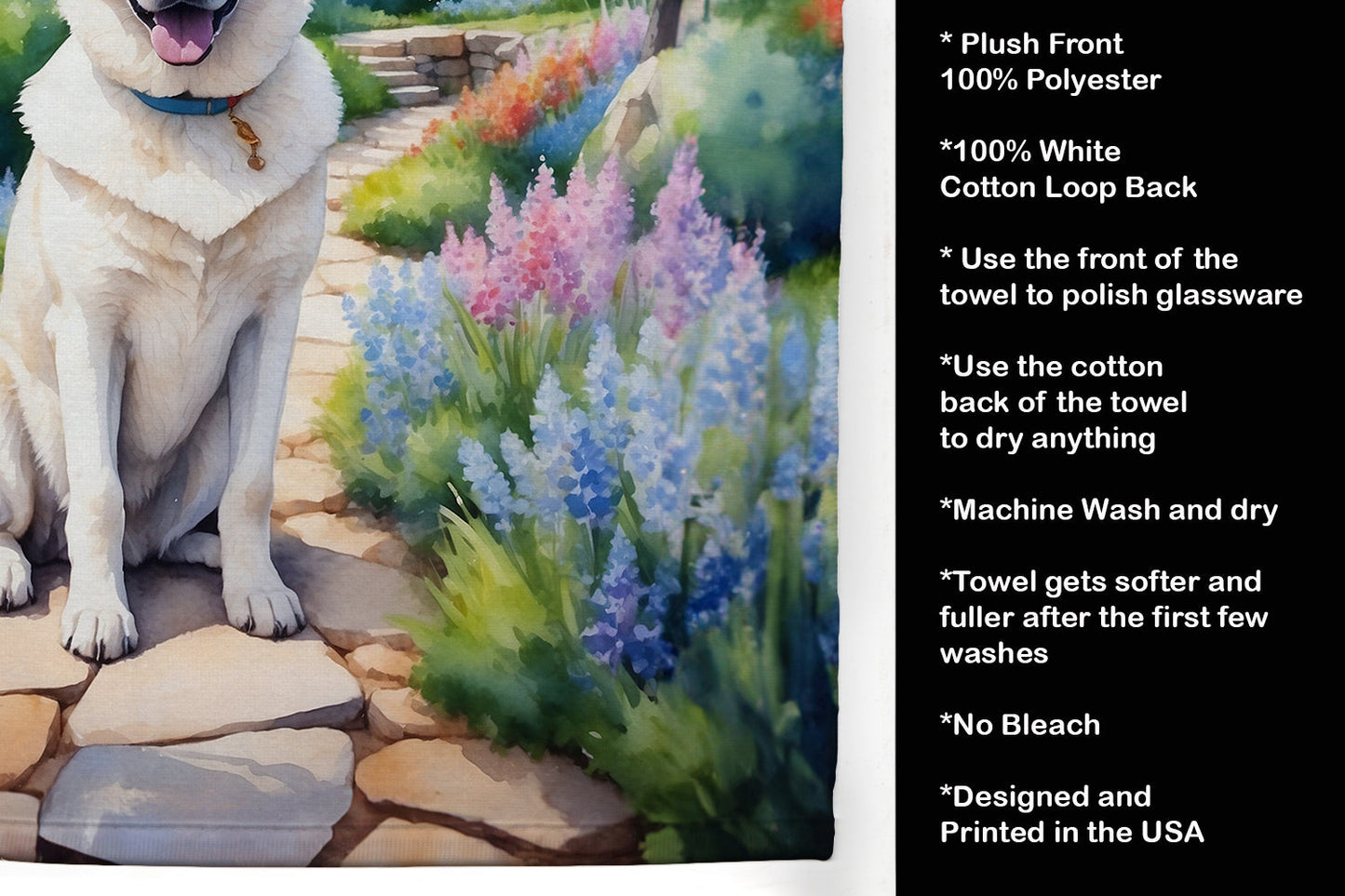 German Shepherd Spring Path Kitchen Towel-4