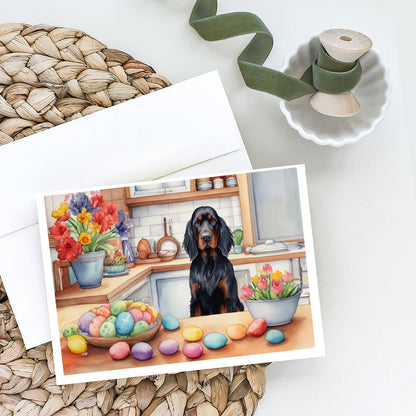 Decorating Easter Gordon Setter Greeting Cards Pack of 8-1