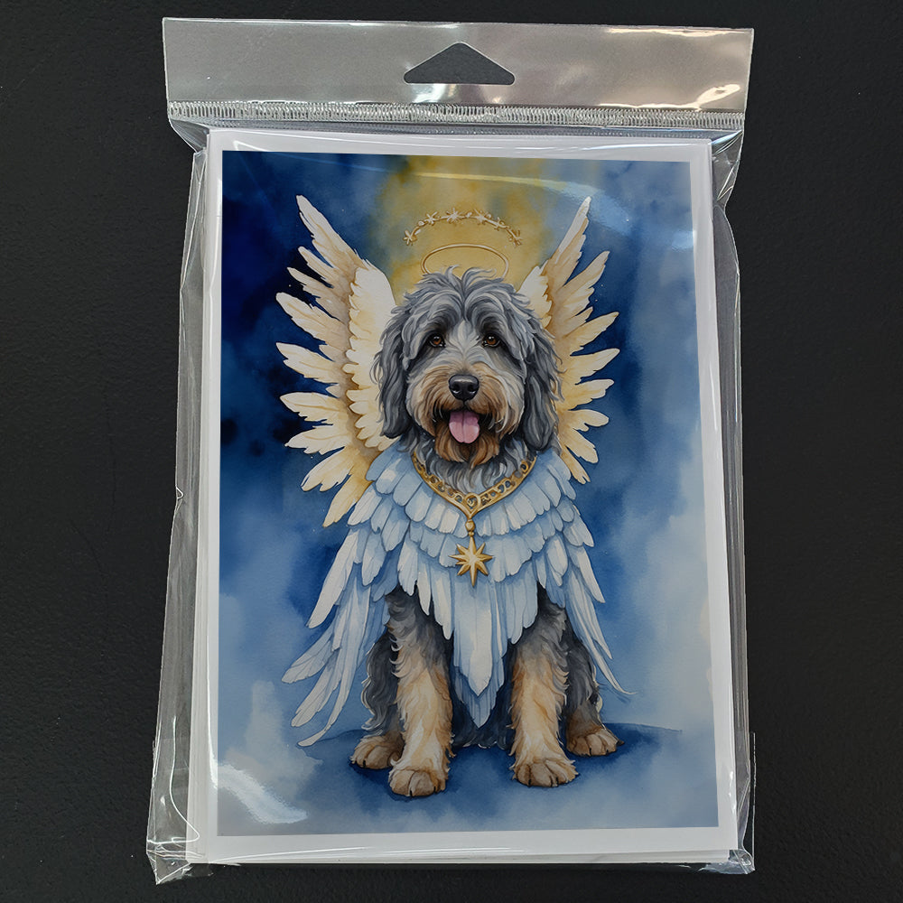 Bergamasco Sheepdog My Angel Greeting Cards Pack of 8-2
