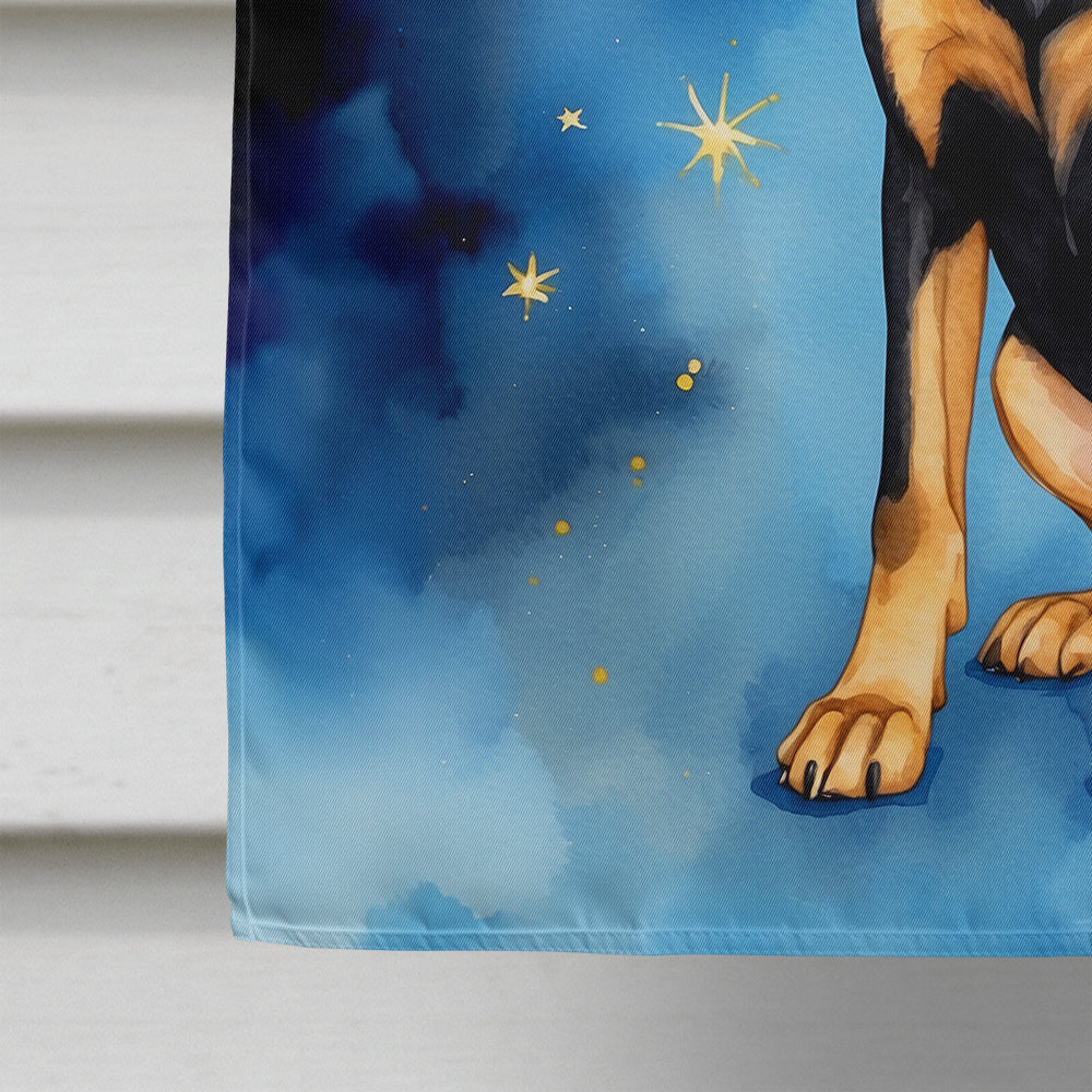 Black and Tan Coonhound My Angel House Flag-3
