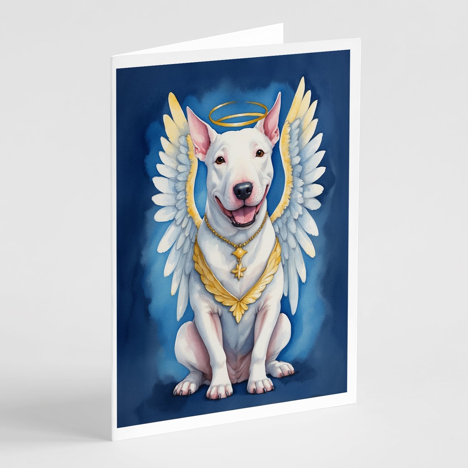 Bull Terrier My Angel Greeting Cards Pack of 8-0