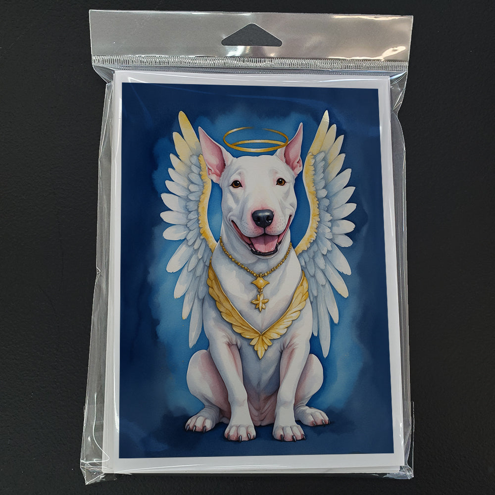 Bull Terrier My Angel Greeting Cards Pack of 8-2