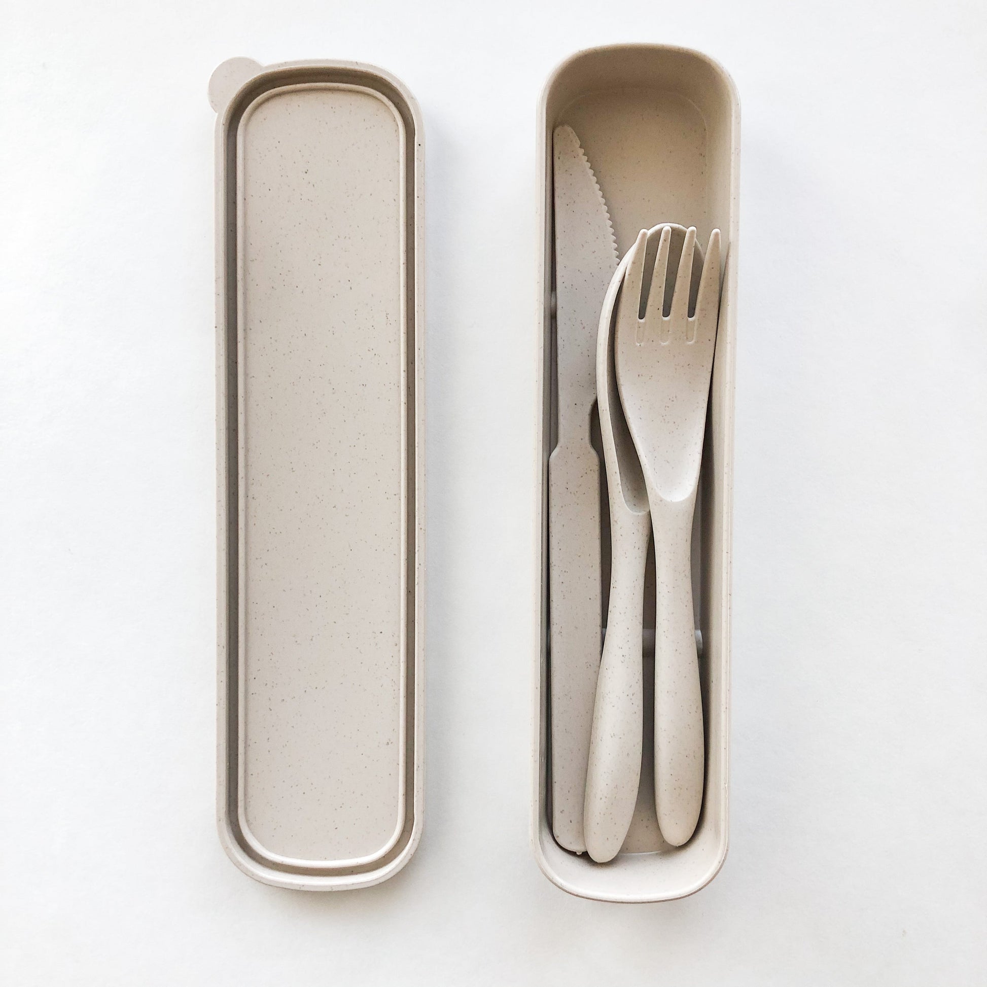 Biodegradable Reusable Wheat Straw Cutlery Set - Plastic Free Zero Waste Sustainable Office, Outdoor, Camping, School, Party & Kids lunchbox-5