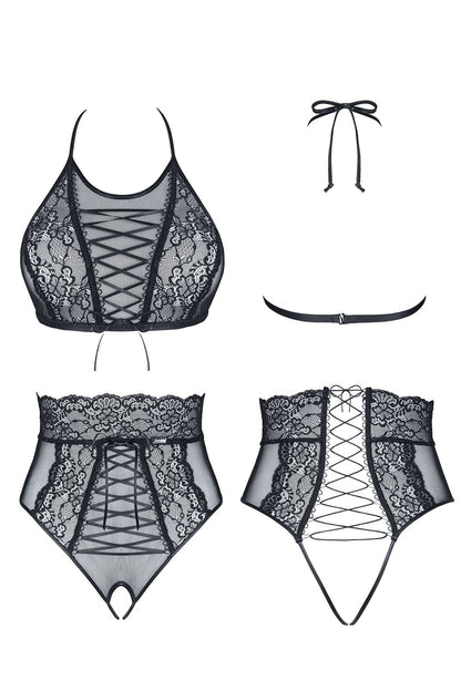 schwarzes Set Mireille - XXL-8