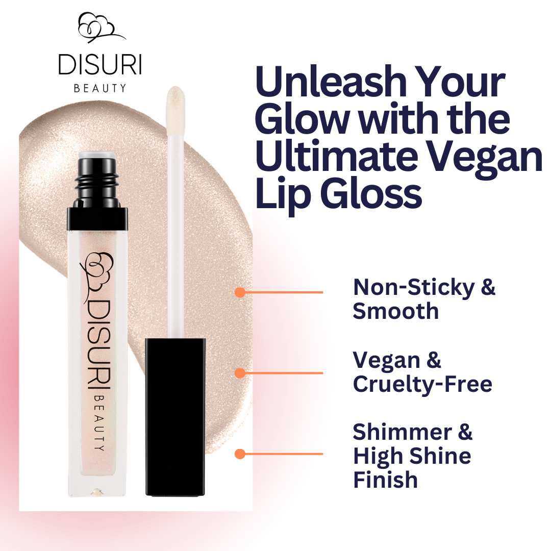 DISURI Beauty Shimmer Lip Gloss - Ice Queen-1