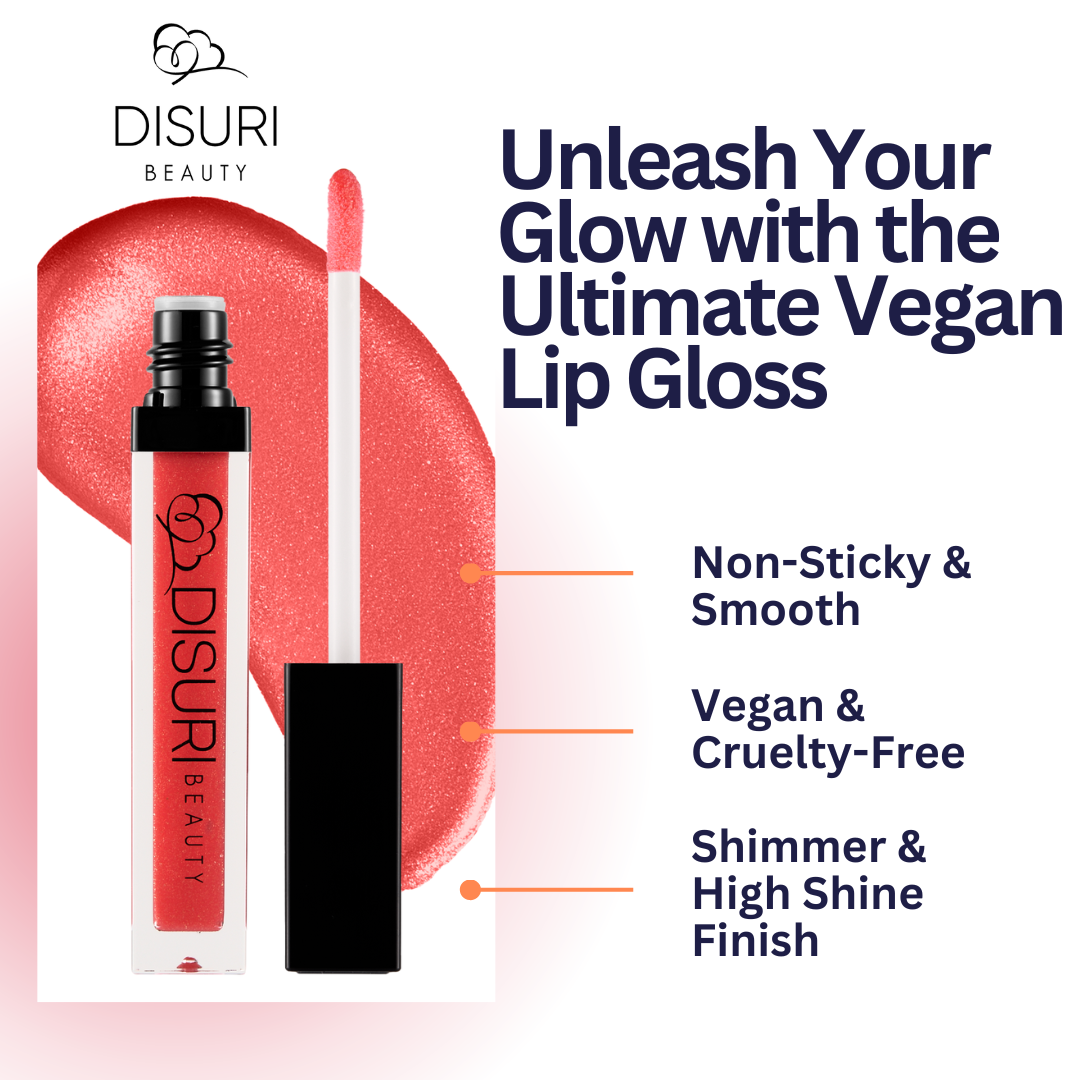 DISURI Beauty Shimmer Lip Gloss - Tropical Burst-2