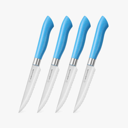 EcoCut 4 Piece Steak Knife Set, Blue-0