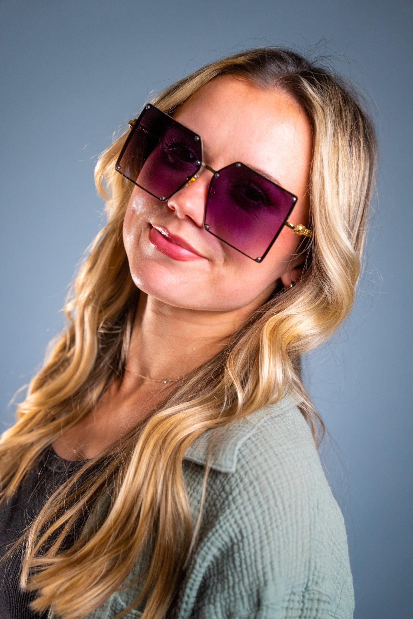 LADYBOSS SUNGLASSES - ELEVATIONS (Violet)-4
