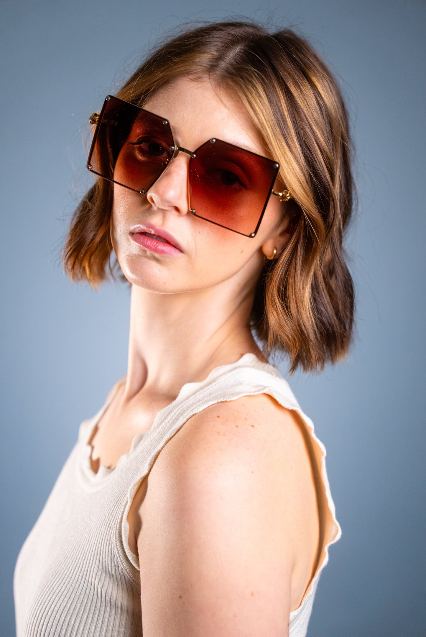 LADYBOSS SUNGLASSES - ELEVATIONS (Amber)-2