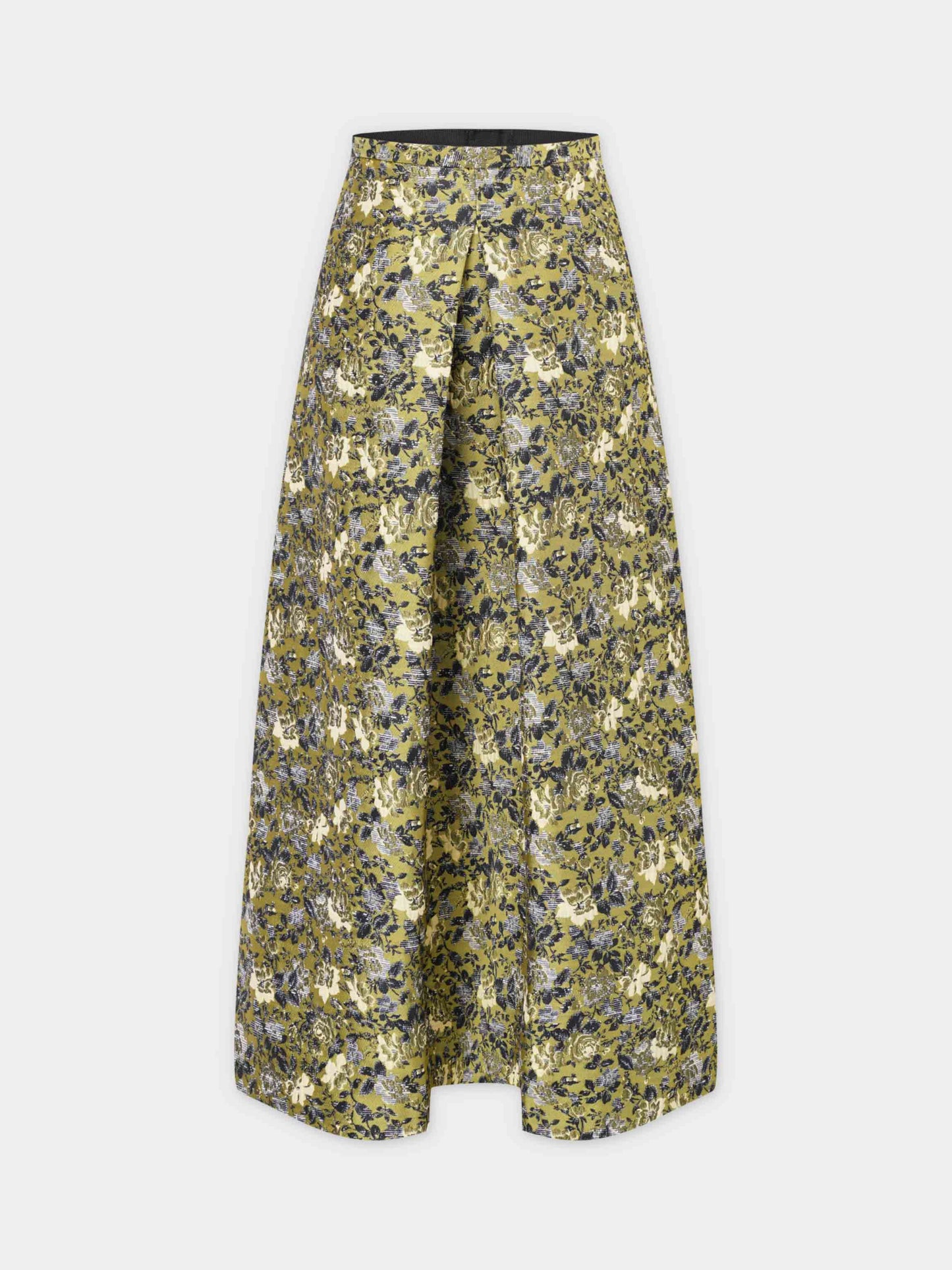 Brocade Midi Skirt-Golden Sunshine-0