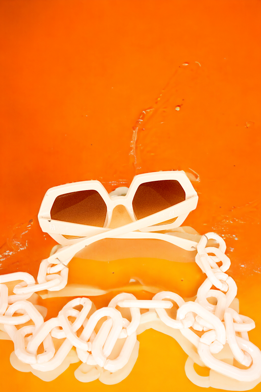 GlamorGon Oversized Shades Beige-0