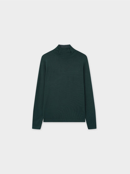 Knit Turtleneck-Green-0