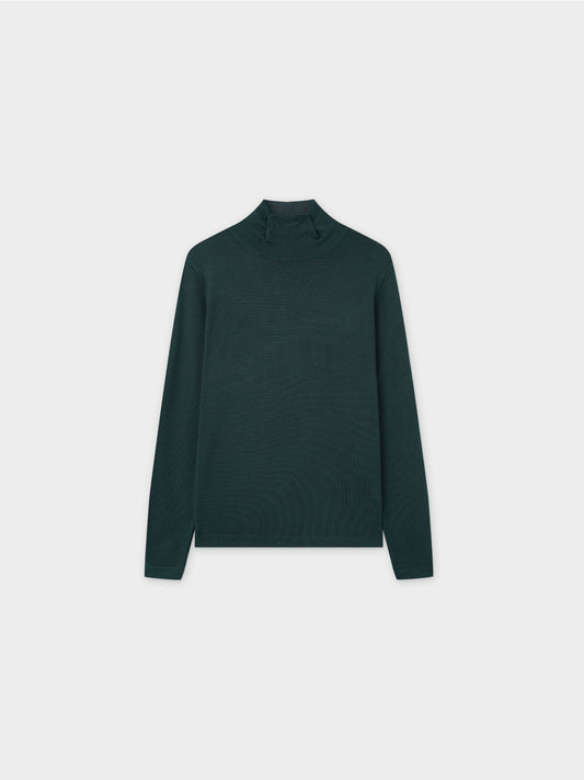 Knit Turtleneck-Green-0