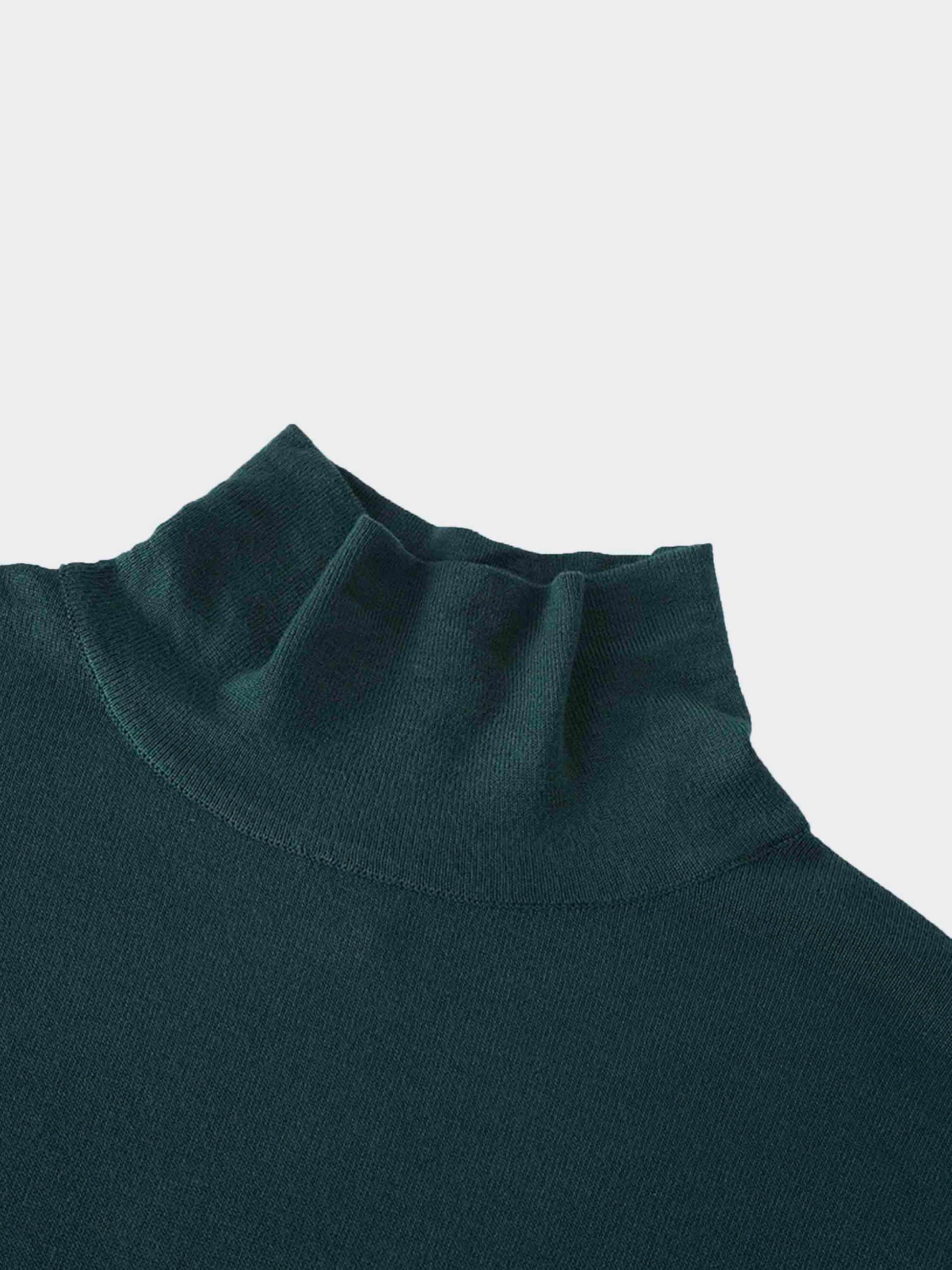 Knit Turtleneck-Green-2