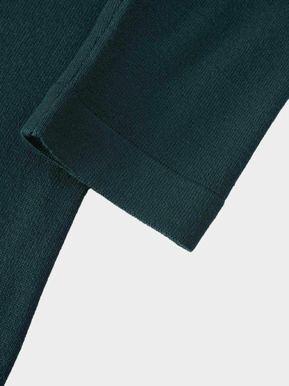 Knit Turtleneck-Green-4