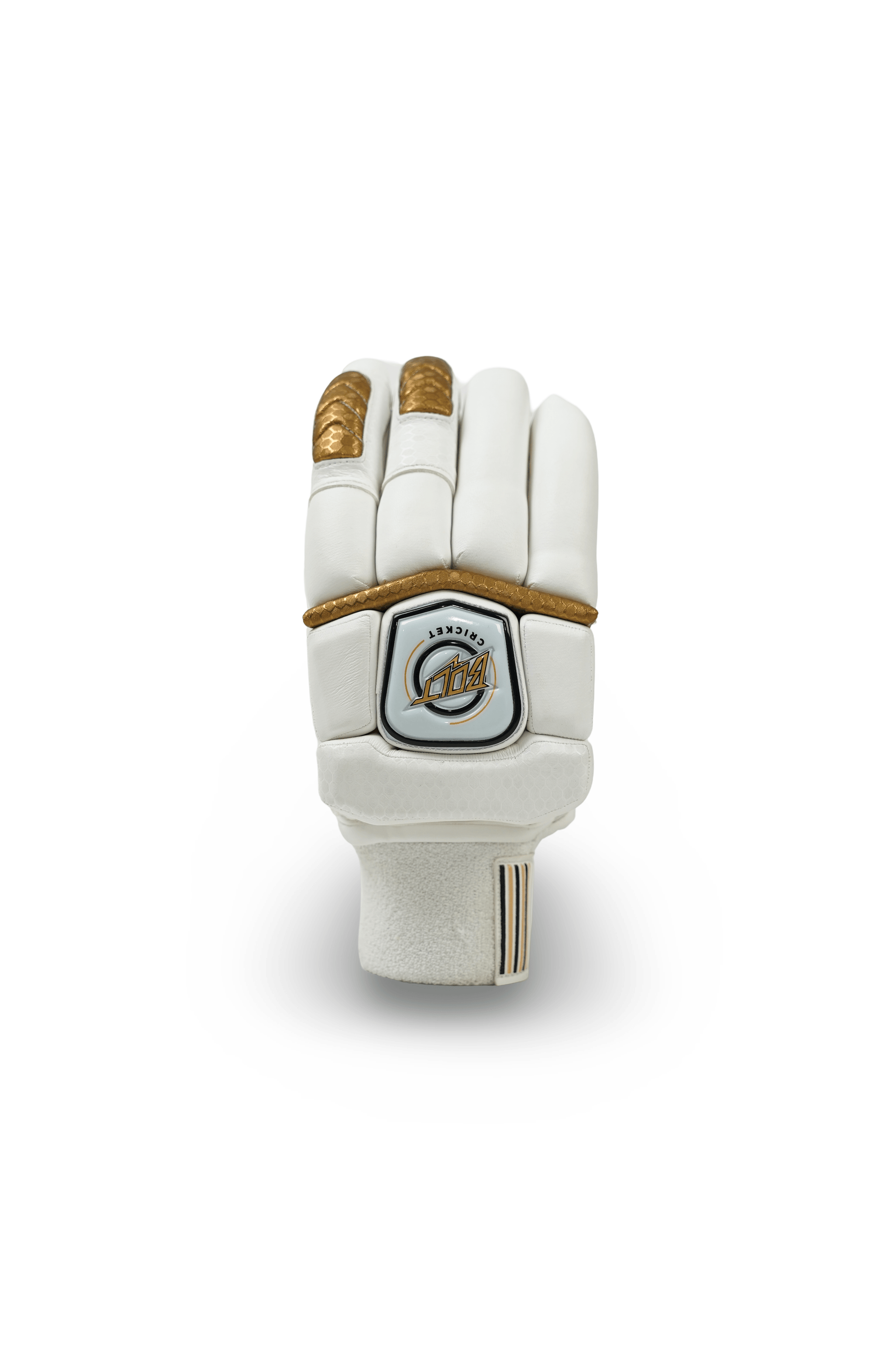Bolt Specter Batting Gloves - White/Gold-0