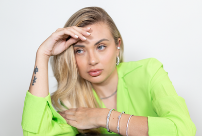 Clear Stone Bangle (B103)-1