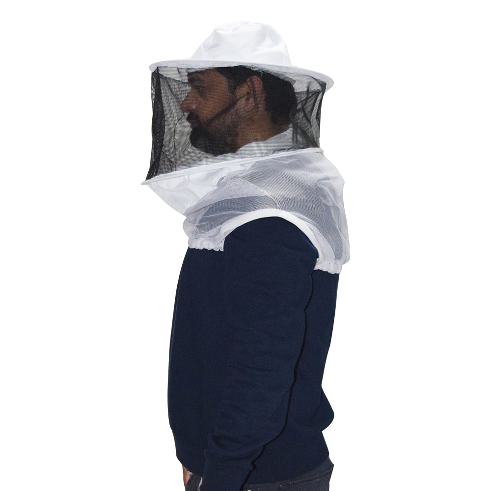 Beekeeping Bee Half Body Round Head Veil Protective Gear-1