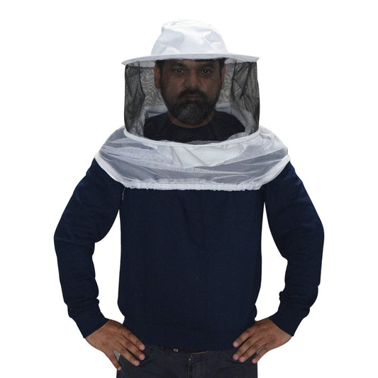 Beekeeping Bee Half Body Round Head Veil Protective Gear-0