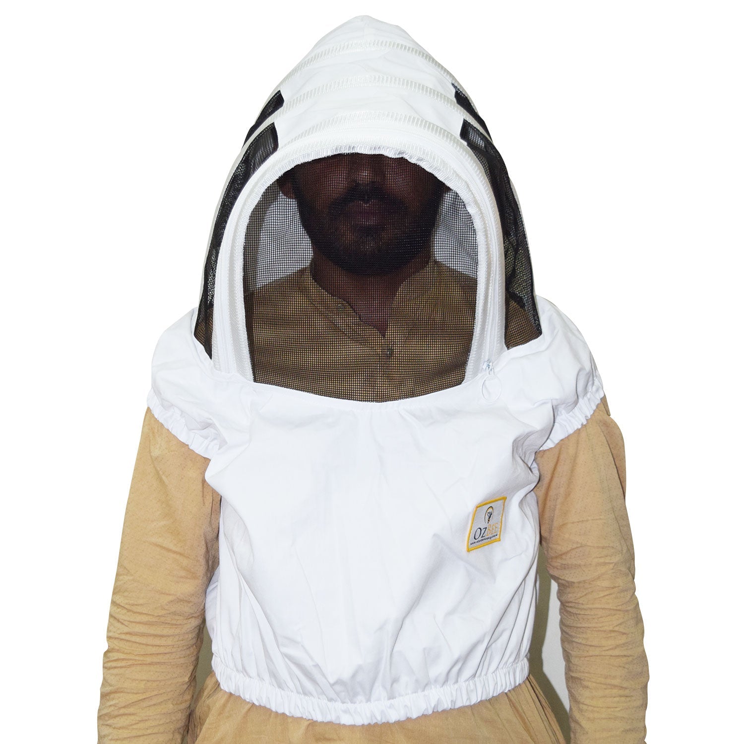 Beekeeping Bee Cotton Half Body Open Hoodie Style Veil Protective Gear-0