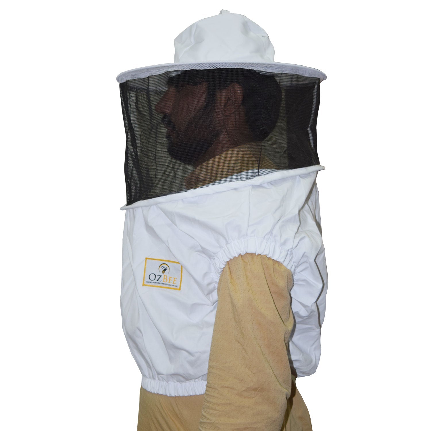 Beekeeping Bee Cotton Half Body Round Head Veil Protective Gear-1