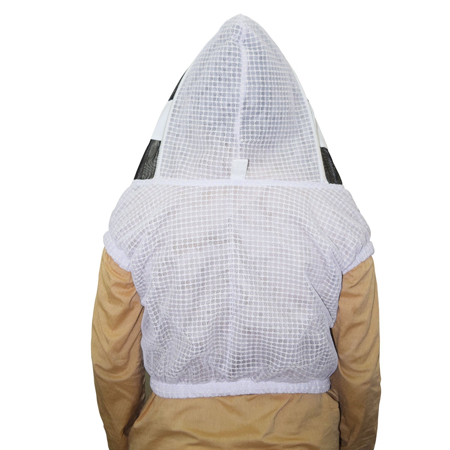 Beekeeping Bee Half Body Open Hoodie Style Veil 3 Mesh Layer Ventilated Protective Gear-2