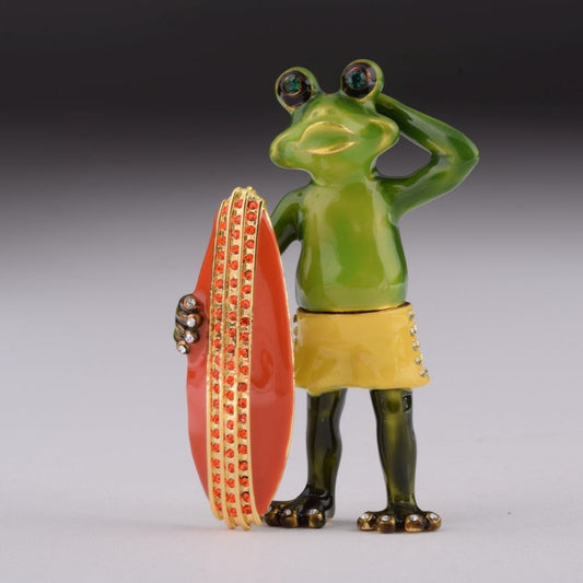 Frog Holding a Surfboard-0