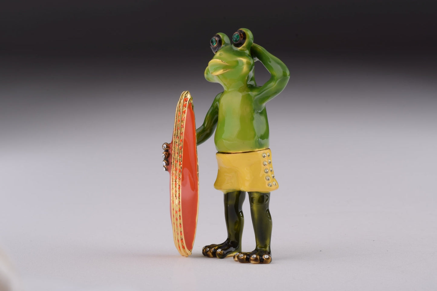 Frog Holding a Surfboard-2