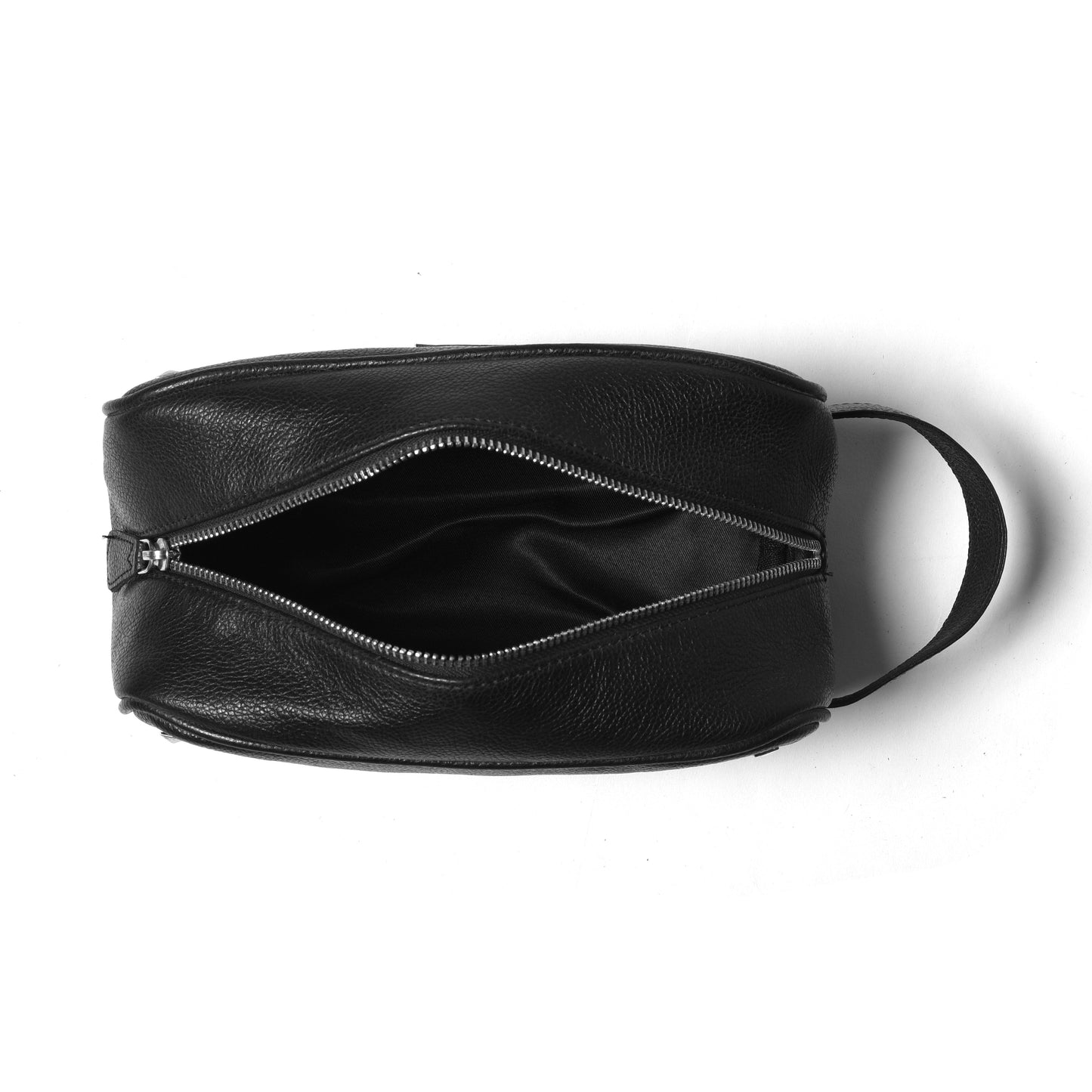 Leather Dopp Kit - Black-3