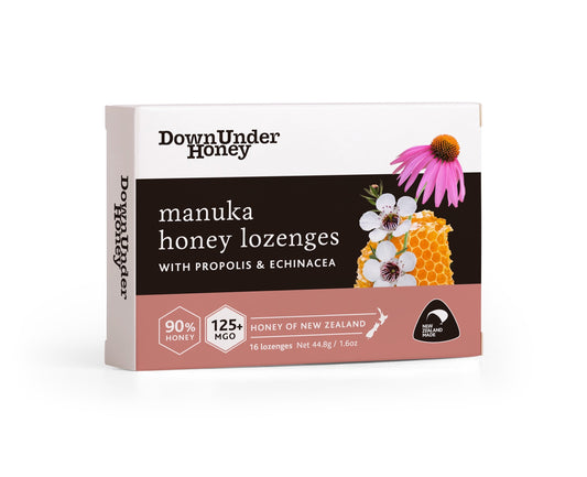 Manuka Honey Lozenges  MGO125+  with Propolis & Echinacea - Box of 16-0