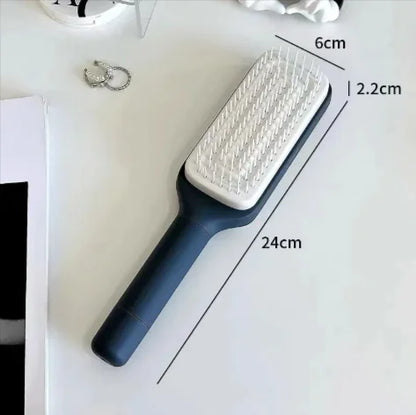 4-in-1 Self-Cleaning Hair Brush