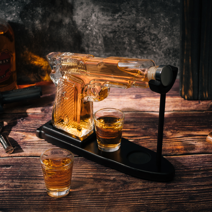 Gifts for Men Dad, 10.1 Oz Whiskey Gun Decanter Set + 2 Bullet Glasses - Unique Birthday Pistol Gift Ideas Daughter Son, Personalized Liquor Dispenser - Scotch Bourbon Vodka, Him, Brother Husband-2