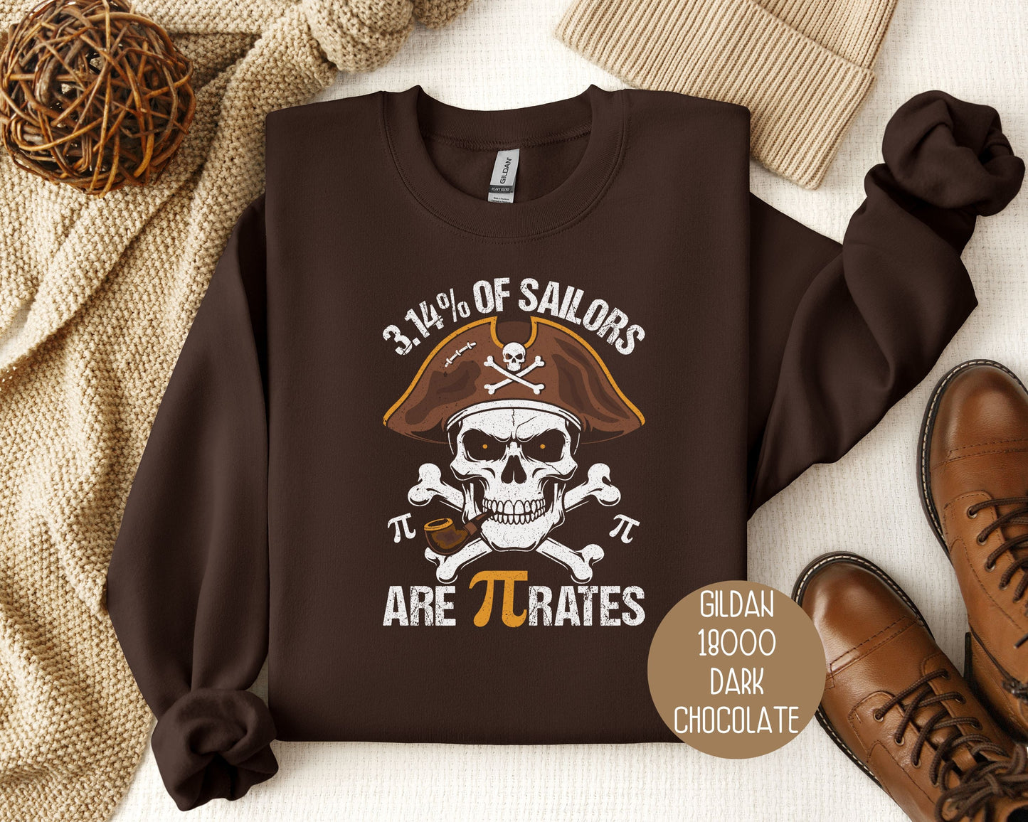 3.14% of Sailors are Pirates Pi Day Sweatshirt-3