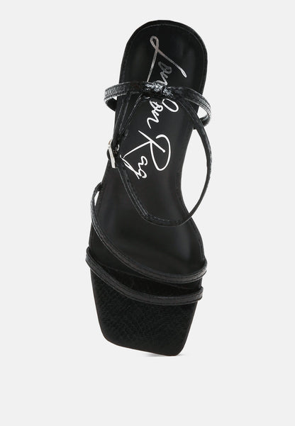 Deacon Faux Leather Strappy Sandals-2