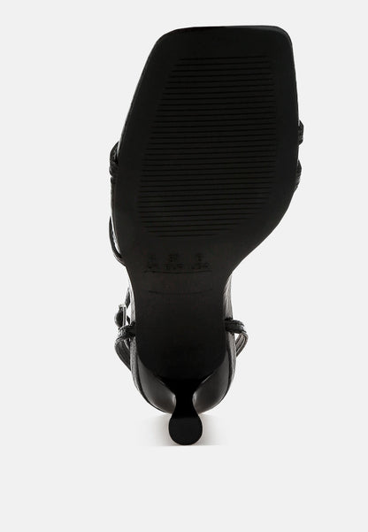 Deacon Faux Leather Strappy Sandals-3