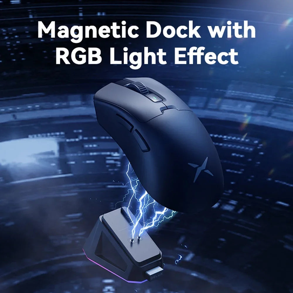 NNEOBA Wireless Gaming Mouse 8K Polling RGB Dock-1