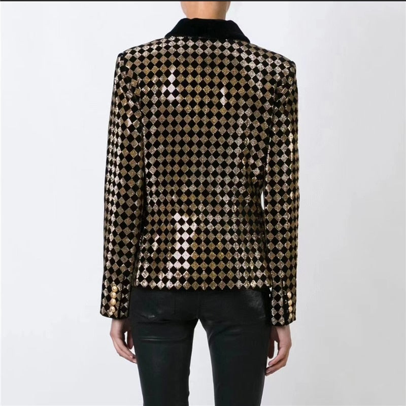 Diamond Inlay Blazer, Wall Street | Women - BYMANYC ® New York-2