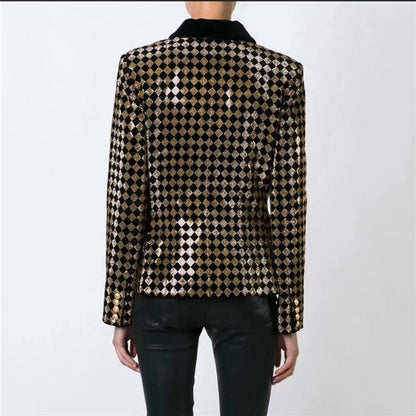 Diamond Inlay Blazer, Wall Street | Women - BYMANYC ® New York-2
