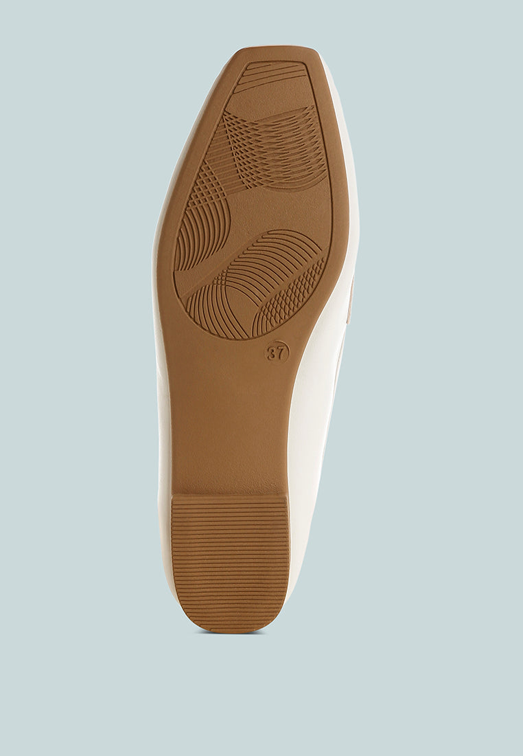 Dorlina Studded Faux Leather Loafers-4