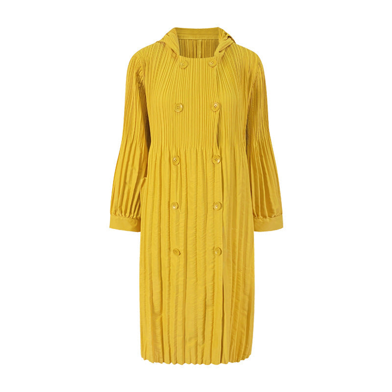 Double-Breasted Windbreaker Coat For Women, Midtown, BYMANYC New York.-4