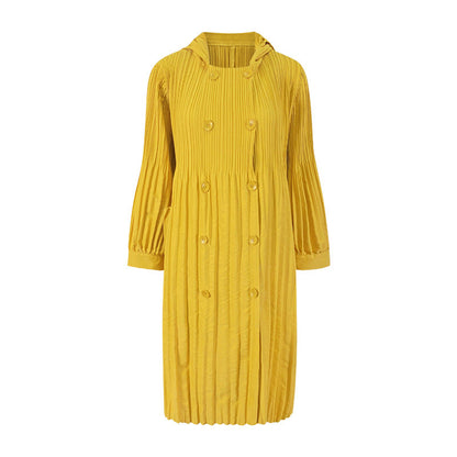 Double-Breasted Windbreaker Coat For Women, Midtown, BYMANYC New York.-4