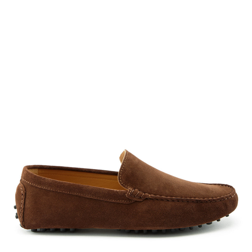 Driving Loafers, brown suede-0