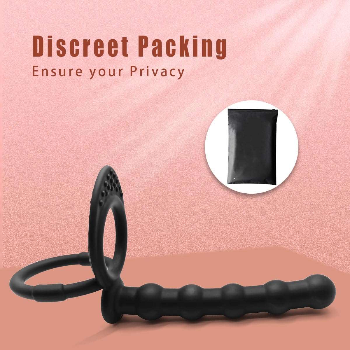 Dual Sensation Penis Ring Anal Plug-3