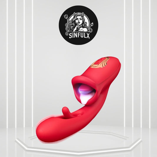 Dual-Stimulation Clitoral and G-Spot Vibrator Dildo-0
